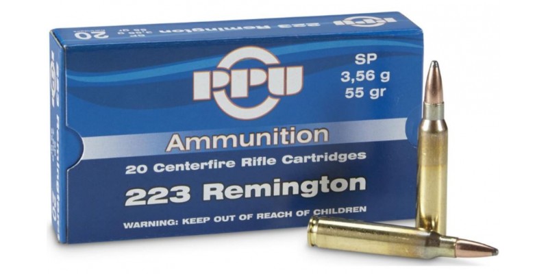 PPU .223 Remington FMJ BT 4,92g (75gr)